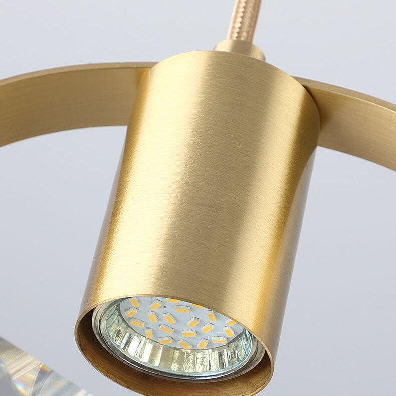 Moderne Einfachheit Kristall Quadrat 1-Licht Pendelleuchte für Schlafzimmer 
