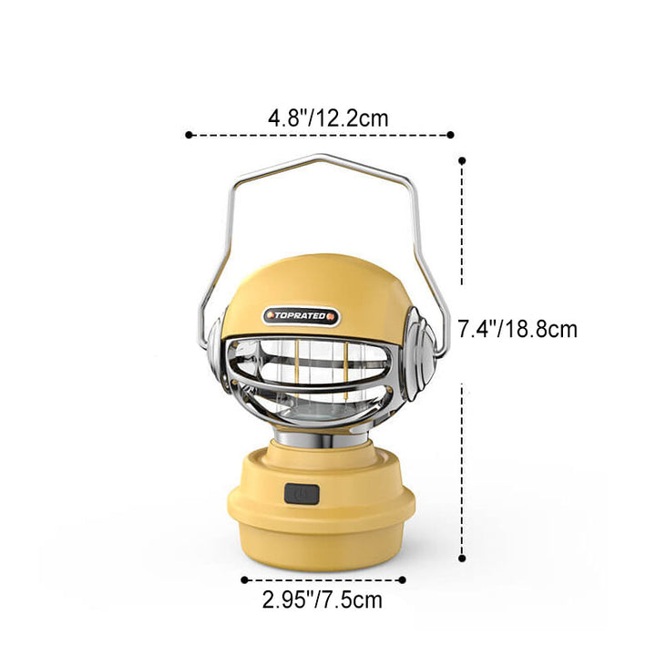 Tragbare Outdoor-Edelstahl-drehbare Lampenschirm LED-wiederaufladbare Campinglampe 