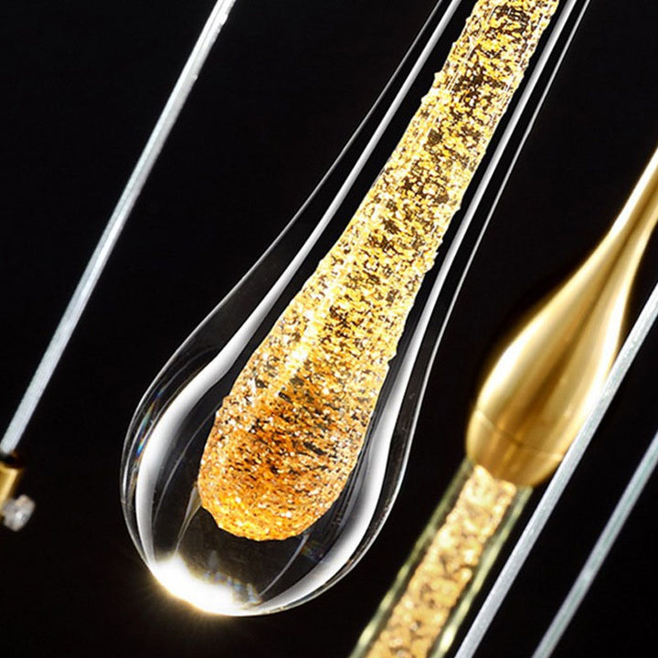 Modern Luxury Teardrop Shape Crystal LED Wall Sconce Lamp For Bedroom