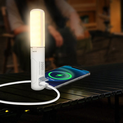 Luz LED para exteriores de hierro acrílico cilíndrico portátil solar creativa contemporánea para patio exterior 