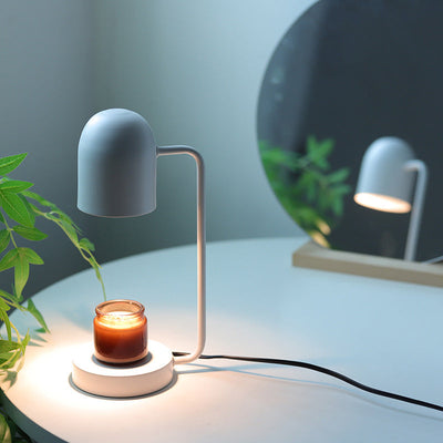 Moderne minimalistische Eisenzylinder 1-Licht Schmelzwachs Tischlampe für Schlafzimmer 