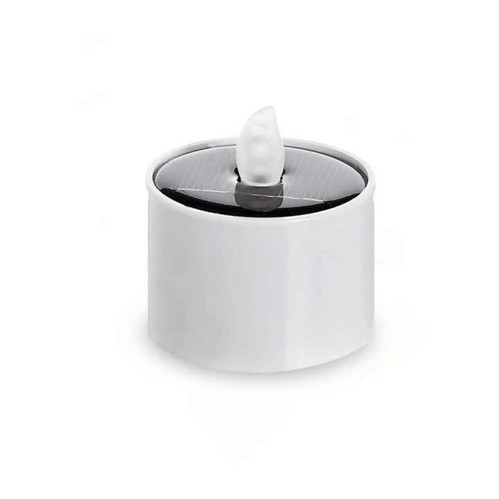 Lumière extérieure LED en forme de bougie factice en plastique ABS solaire étanche Art Déco moderne pour jardin 