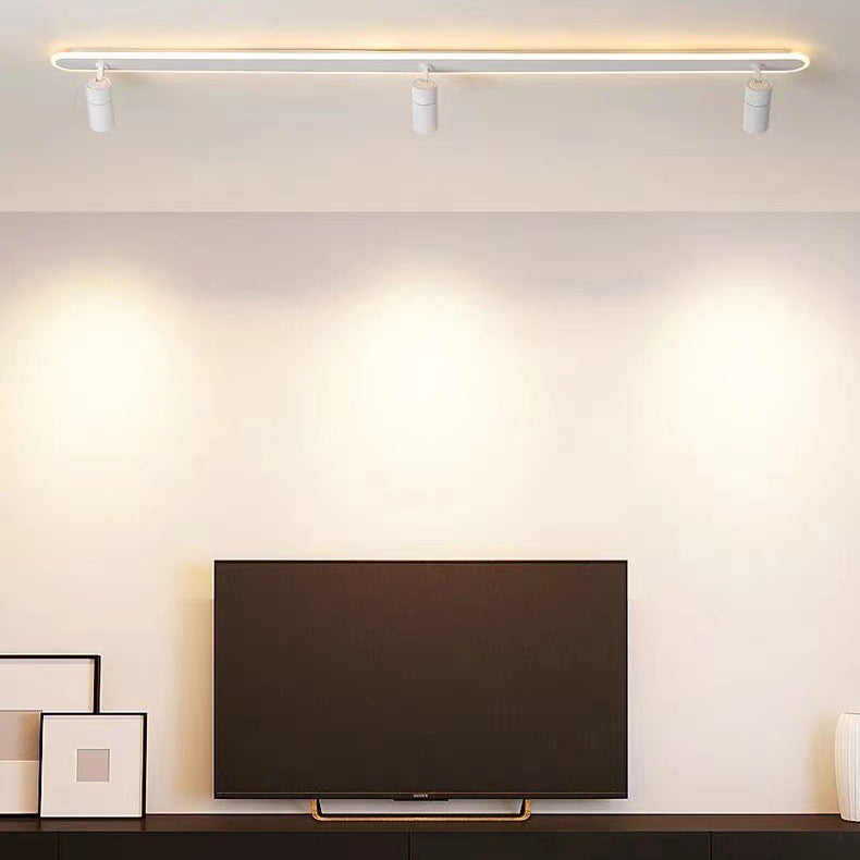 Moderne minimalistische Acryl lange Spotlight Track Licht LED Unterputz Deckenleuchte für Wohnzimmer 