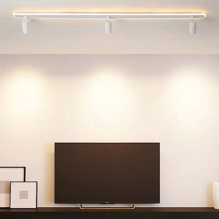 Moderne minimalistische Acryl lange Spotlight Track Licht LED Unterputz Deckenleuchte für Wohnzimmer 