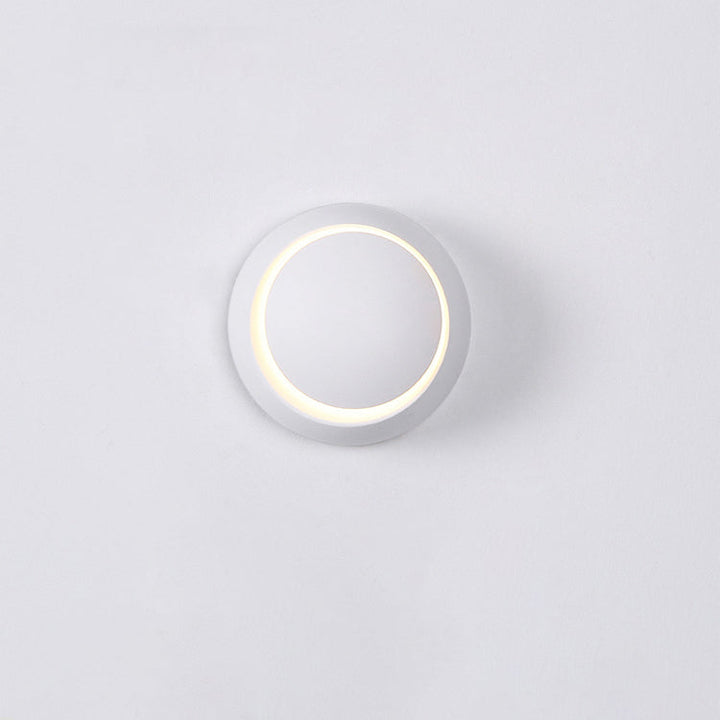 Moderne unbedeutende runde drehbare Aluminium-PC-LED-Wandleuchterlampe für Schlafzimmer