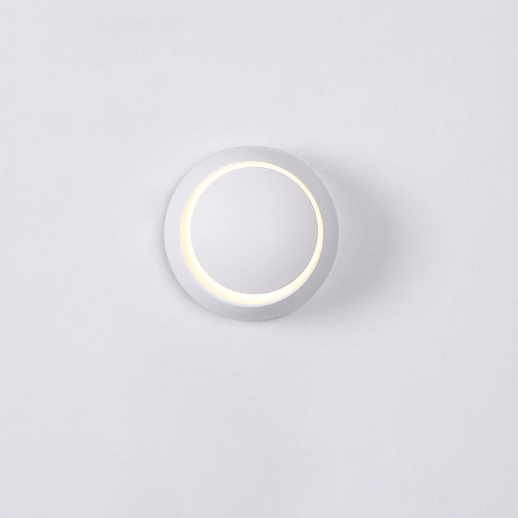 Moderne unbedeutende runde drehbare Aluminium-PC-LED-Wandleuchterlampe für Schlafzimmer