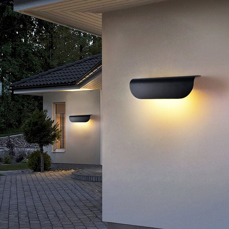 Lámpara de Aplique de Pared LED de Tira Larga de Aluminio Simple Impermeable para Exteriores 