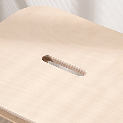 Repose-pieds rectangulaire en bouleau minimaliste moderne pour tabouret de bar pour salle à manger 