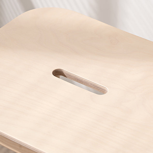 Repose-pieds rectangulaire en bouleau minimaliste moderne pour tabouret de bar pour salle à manger 