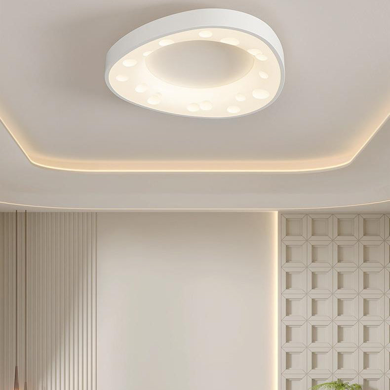 Moderne minimalistische Käsecreme Acryl Eisen LED Unterputz Deckenleuchte für Schlafzimmer 