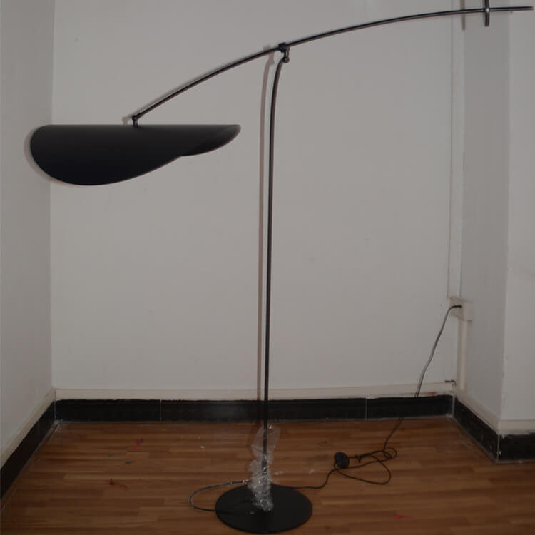 Nordic Minimalist Iron Frame Leaf Shape 1-Light Standing Floor Lamp