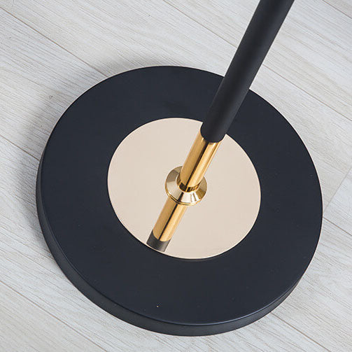 Moderne minimalistische Angelrute Kugel Eisen Glas Marmor 1-Licht Stehlampe 