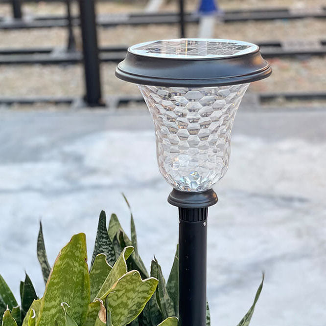 Lumière extérieure en aluminium du PC LED de cylindre solaire de simplicité moderne pour le jardin 