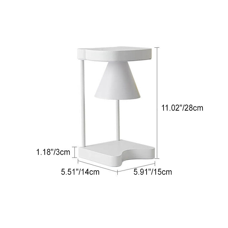 Moderne Atmosphäre Kegel Eisen Aromatherapie 1-Licht Wachsschmelz-Tischlampe 