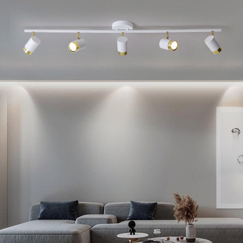 Moderne kreative Acryl-Track-Spotlight LED-Deckenleuchte mit halb bündigem Einbau 