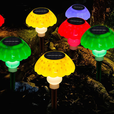 Solar Modern Creative ABS Mushroom LED Outdoor Landscape Light
