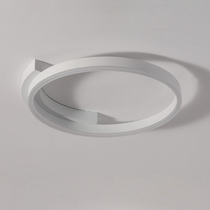 Moderne minimalistische Acryl Schatten Aluminium Eisen Kreis Ring LED Unterputz Deckenleuchte für Wohnzimmer 