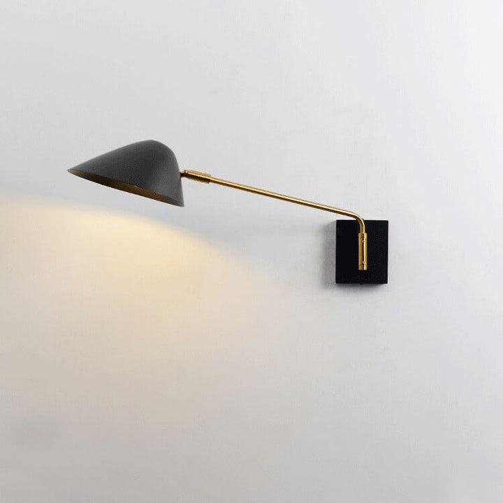 Nordic Light Luxus Galvanisierte Eisenlangarm 1/2-Licht Wandleuchte 