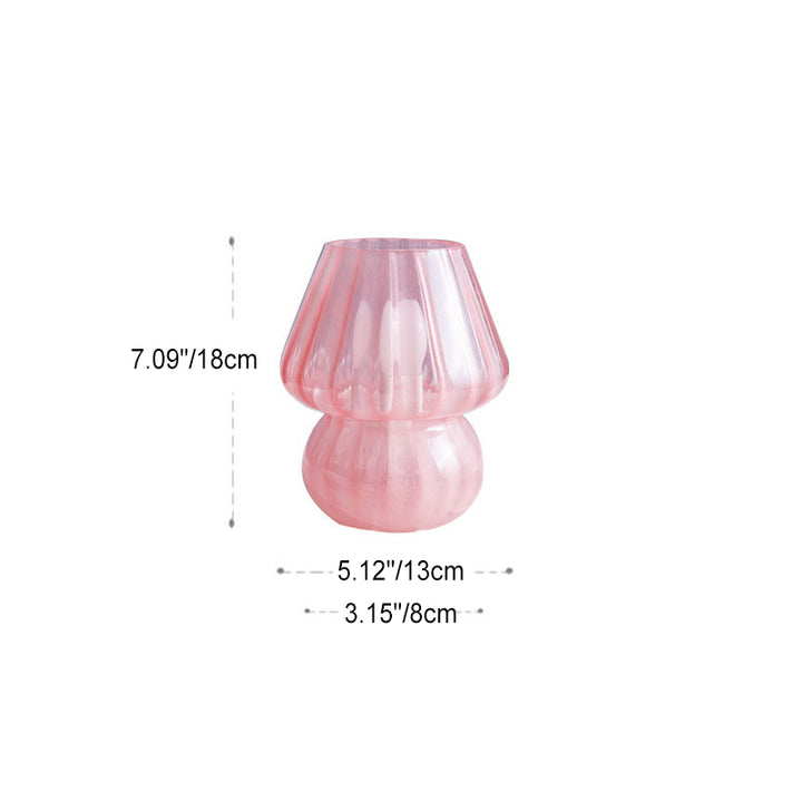 Moderne Einfachheit Glas Pilz 1-Licht Tischlampe für das Schlafzimmer 