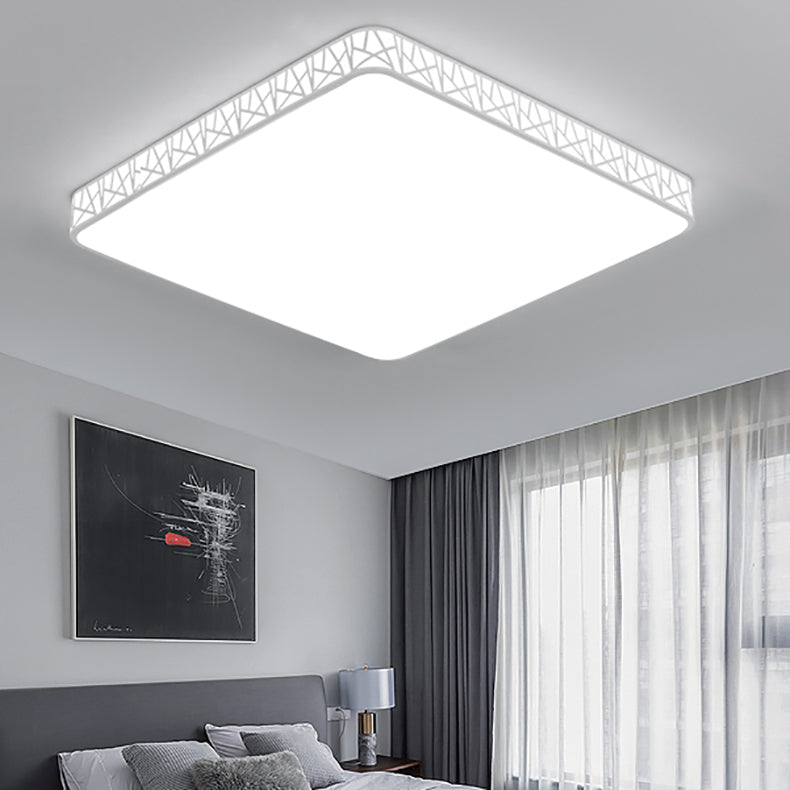 Moderne minimalistische quadratische Acryleisen LED-Deckenleuchte für Schlafzimmer 