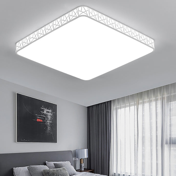 Moderne minimalistische quadratische Acryleisen LED-Deckenleuchte für Schlafzimmer 
