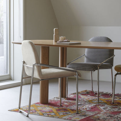 Zeitgenössischer nordischer quadratischer Samt-Edelstahlstuhl mit Rückenlehne und Armlehne für das Wohnzimmer 