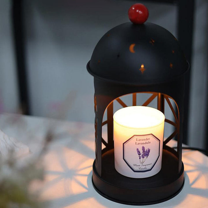Lampe de table en métal contemporaine Creative Castle 1 lumière pour faire fondre la cire aromatique pour chambre à coucher 