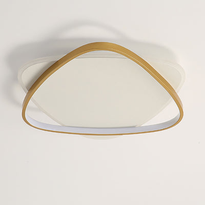 Luz de techo LED de montaje empotrado de hierro acrílico triángulo minimalista moderno para dormitorio 