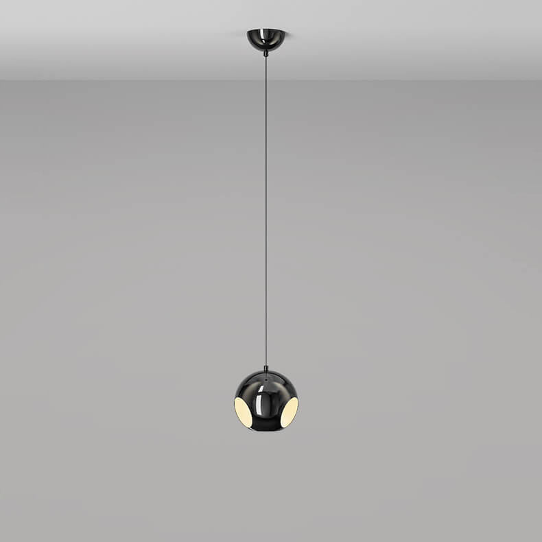 Nordic Minimalist Hollow Round Ball Iron 1/3 Light Island Light Chandelier