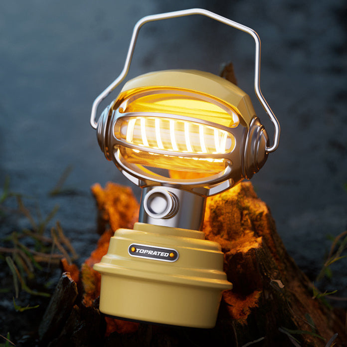 Zeitgenössische kreative Sci-Fi Alien LED wiederaufladbare tragbare Campingleuchte für den Außenbereich 