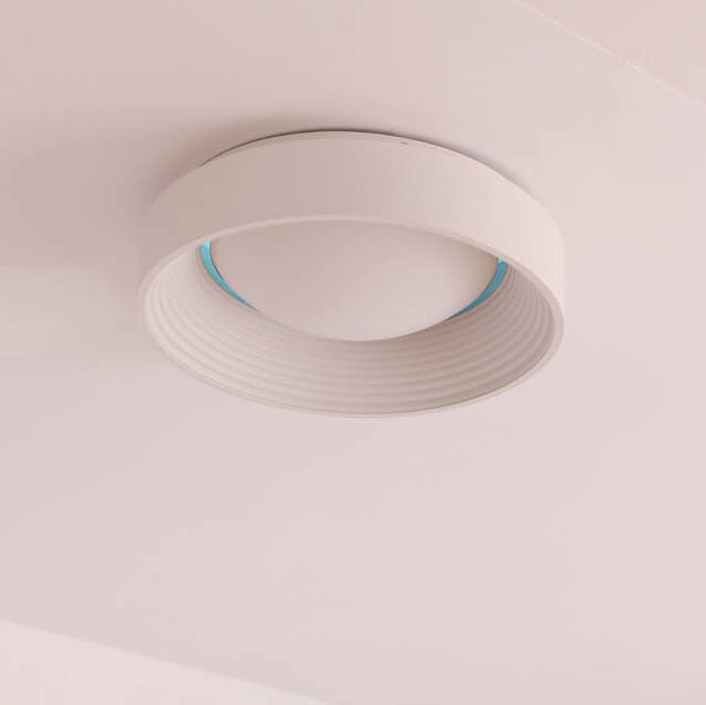 Nordic Minimalist Iron Acrylic Concave-Convex Circle LED Flush Mount Ceiling Light