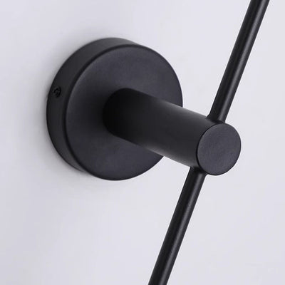 Moderne minimalistische geometrische Kreis Travertin Eisen 2-Licht Wandleuchte Lampe für Schlafzimmer 