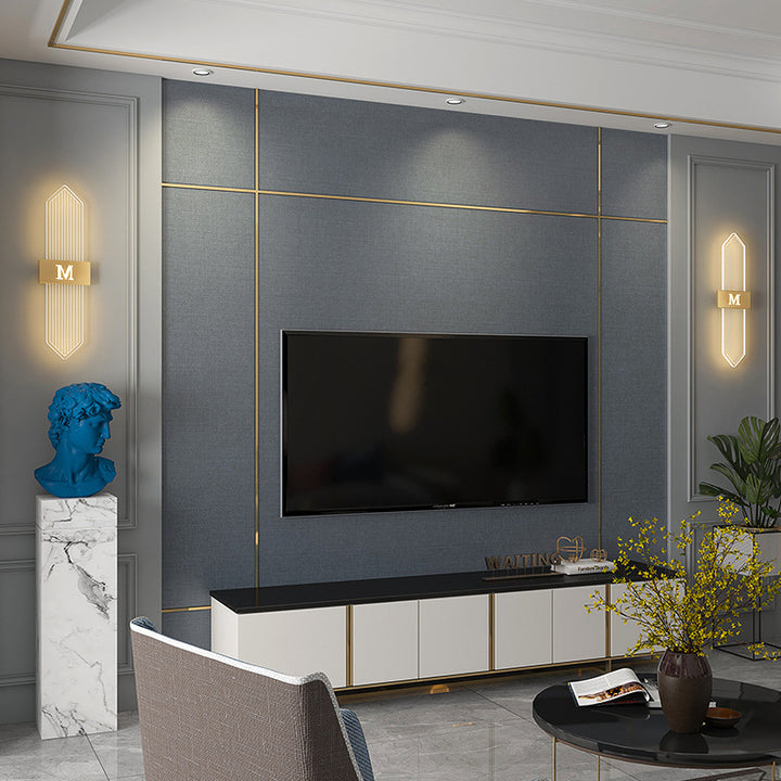 Applique murale LED moderne de luxe en fer acrylique elliptique pour salon 