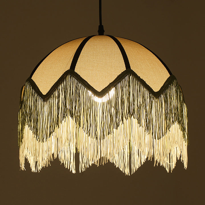 Lámpara colgante de 1 luz de hierro con forma de flor vintage tradicional para sala de estar 