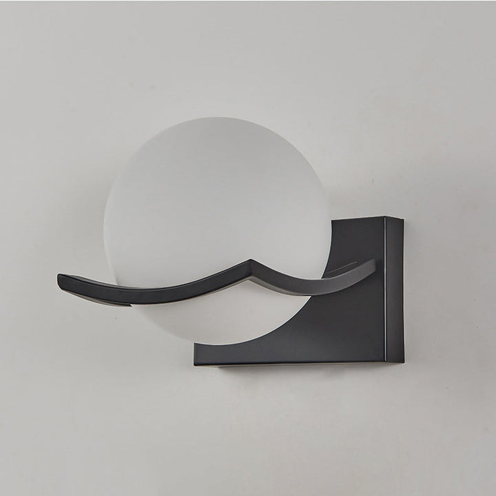 Moderne Einfachheit Eisen Wasser Muster Glas Ball Schatten 1-Licht Wand Leuchte Lampe Für Schlafzimmer 