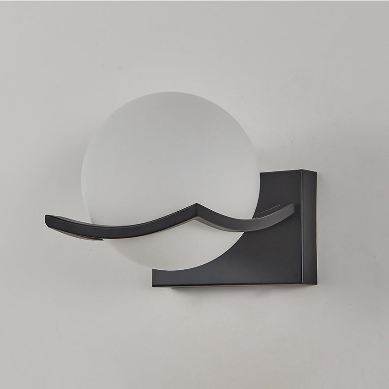 Moderne Einfachheit Eisen Wasser Muster Glas Ball Schatten 1-Licht Wand Leuchte Lampe Für Schlafzimmer 