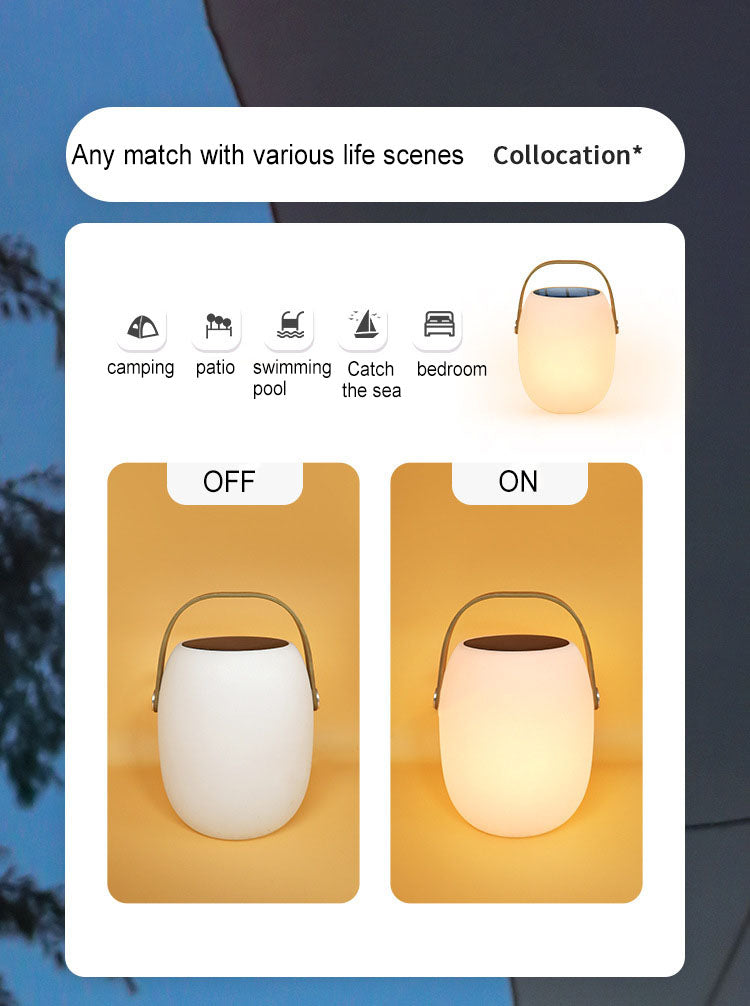 Solar PE Tragbarer Korb LED Outdoor Wasserdichte Dekorative Leuchte 