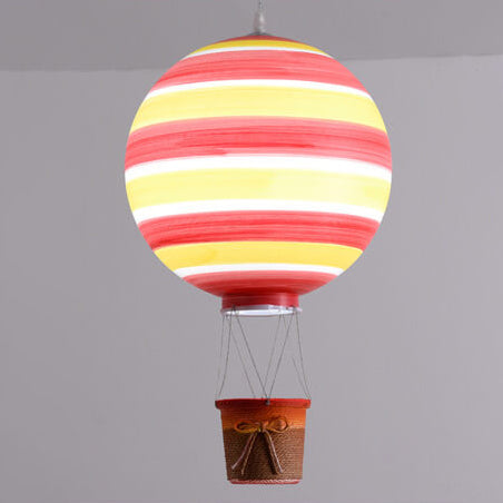 Scandinavian Modern Creative Hot Air Balloon Iron Acrylic 1-Light Pendant Light