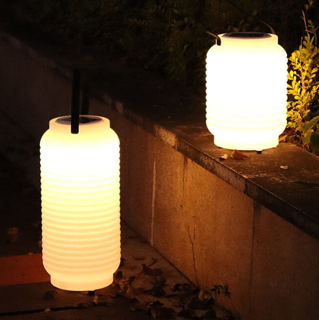 Faroles decorativos impermeables solares PE Camping portátil LED luz exterior 