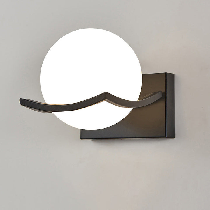 Moderne Einfachheit Eisen Wasser Muster Glas Ball Schatten 1-Licht Wand Leuchte Lampe Für Schlafzimmer 