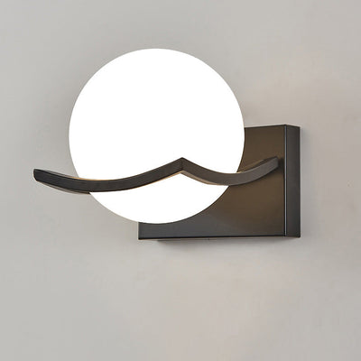 Moderne Einfachheit Eisen Wasser Muster Glas Ball Schatten 1-Licht Wand Leuchte Lampe Für Schlafzimmer 