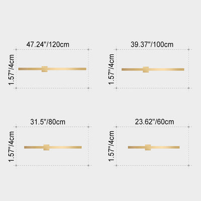 Moderne minimalistische lange Streifen Eisen Acryl LED Wandleuchte Lampe für Wohnzimmer 