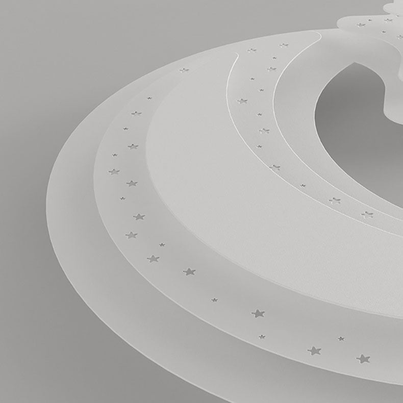 Luz de techo LED de montaje empotrado de hierro acrílico contemporáneo creativa para dormitorio 
