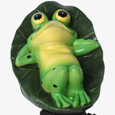 Moderne Art Deco Wasserdichte Solar PP Kunststoff Harz Frosch LED Landschaft Beleuchtung Außen Licht Für Garten 