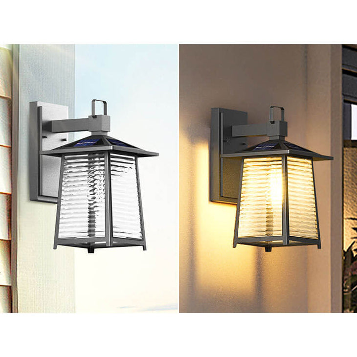 Lampe murale extérieure à une lumière en fer forgé étanche à l&