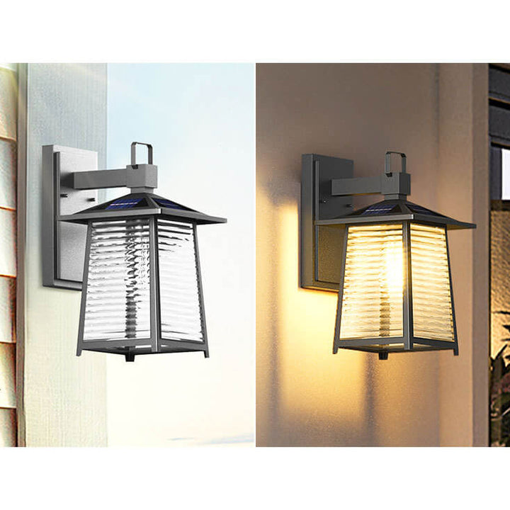 Lampe murale extérieure à une lumière en fer forgé étanche à l&