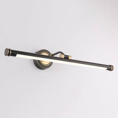 Modern Luxury Long Strip Full Copper PC LED Vanity Light Wall Sconce Lamp