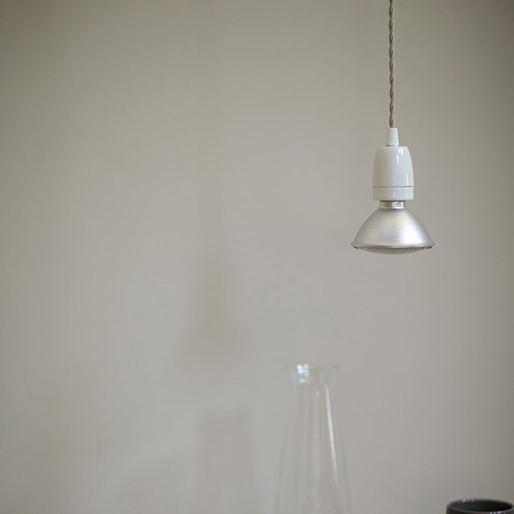 Contemporary Industrial Aluminum Cone Shade Ceramic Head 1-Light Pendant Light For Living Room