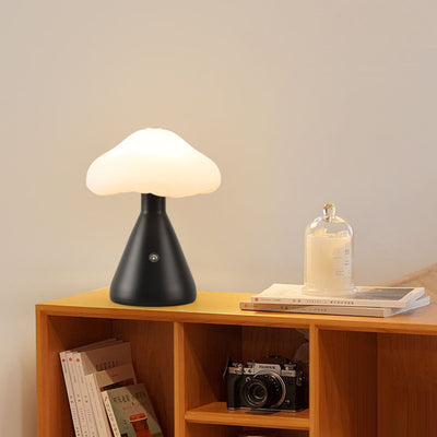 Contemporary Scandinavian Creative Mushroom Cloud Acrylic Hardware Touch LED Table Lamp For Bedroom