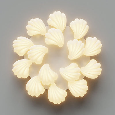 Luz de techo empotrada LED de hierro PE de concha minimalista moderna para dormitorio 
